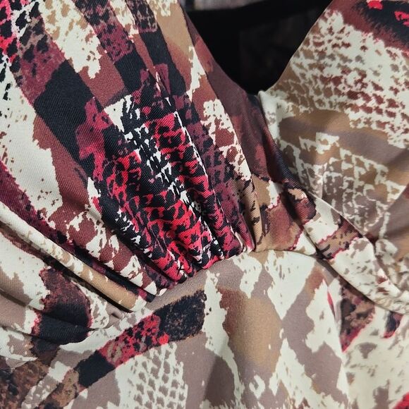 Swimsuits For All Women's Plus 38D Bra Sized Faux Flyaway Underwire Tankini Top - Picture 12 of 15